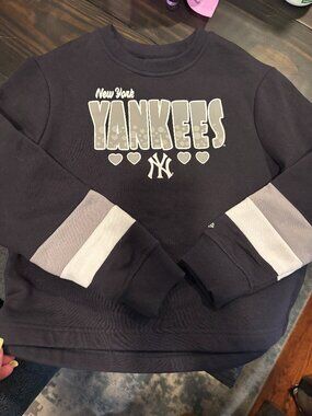Girls Yankee Cropped Swestshirt